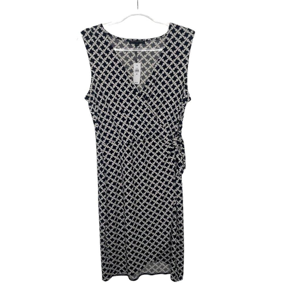 Banana Republic Factory Womens Dress Size M Sleeveless Chain Link V-Neck